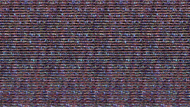 Abstract shining bright lines set wave, colorful, black background