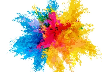 Poster Abstract vector splash and paint color background . Paint splash color. Vector illustration design background. © mrspopman
