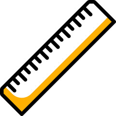 ruler one color icon
