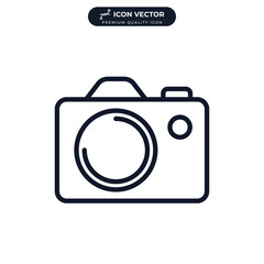 camera icon symbol template for graphic and web design collection logo vector illustration