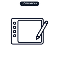 graphic tablet icon symbol template for graphic and web design collection logo vector illustration