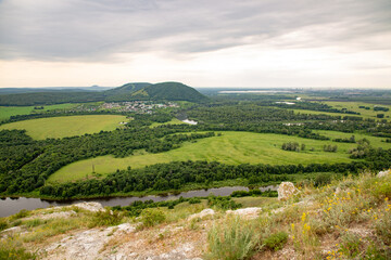 Obraz premium Kushtau shihan. Sterlitamak city, republic Bashkortostan, Russia
