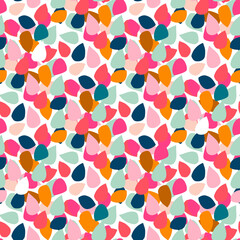 Seamless abstract texture. Geometric pattern with colourful shapes. Vector illustration