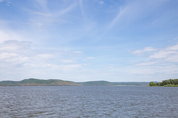 Nugushsky reservoir (or lake), republic Bashkortostan, Russia