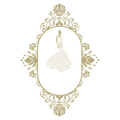 bride, ornamental frame