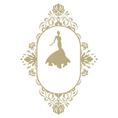 bride, ornamental frame