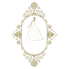 bride, ornamental frame