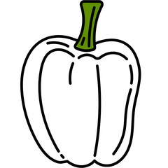 bell pepper one color icon