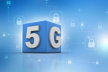 3d rendering 5G Network 5G Connection
