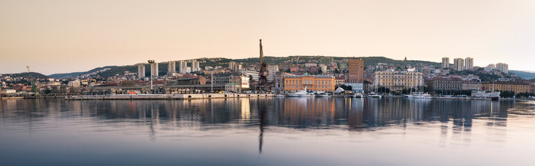 Obraz premium Panorama of Rijeka city in Croatia