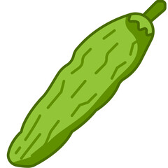 bitter gourd Two Tone icon