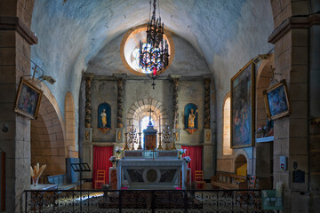 Autel de l'&eacute;glise Saint-Pierre de Gouttiers Puy de D&ocirc;me
