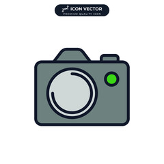 camera icon symbol template for graphic and web design collection logo vector illustration