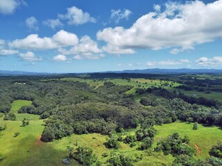 Fototapeta na wymiar Aerial view of agricultural land