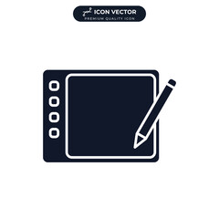 graphic tablet icon symbol template for graphic and web design collection logo vector illustration