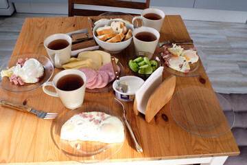 breakfast on the table