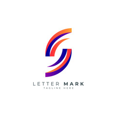 Letter S logo mark monogram logo design