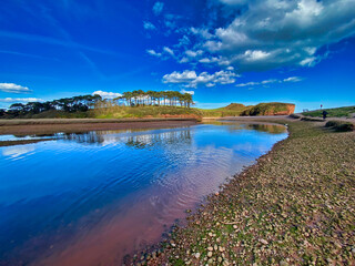 Budleigh Salterton coast in East Devon