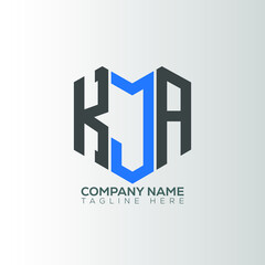 KJA letter logo design on white background.KJA creative initials letter logo concept.KJA letter design. KJA letter design on white background.KJA logo  vector