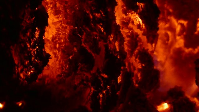 video fuoco e brace in 4k