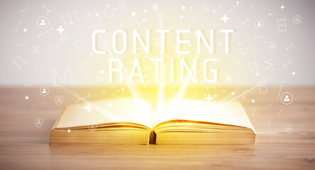 open book, social networking concept