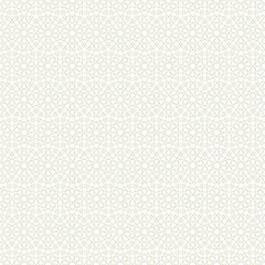 Seamless arabic geometric ornament in brown color.