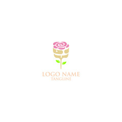 Flower simple luxury icon vector