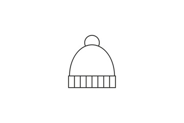 Winter hat icon. Vector illustration.