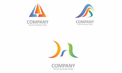 Creative set of AAN Business Logo Design