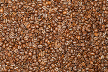 Texture of coffee beans