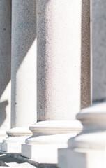 detail of columns in a row
