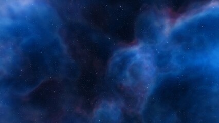 science fiction illustrarion, colorful space background with stars	
