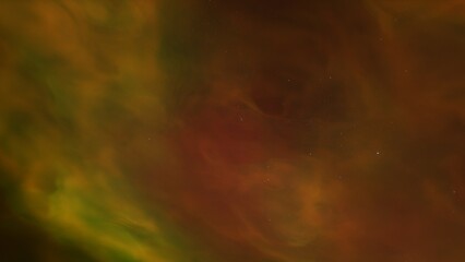 nebula gas cloud in deep outer space, science fiction illustrarion, colorful space background with stars 3d render