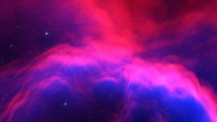nebula gas cloud in deep outer space, science fiction illustrarion, colorful space background with stars 3d render © ANDREI