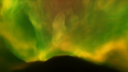 Space background with realistic nebula and shining stars. Colorful cosmos with stardust and milky way. Magic color galaxy. Infinite universe and starry night. 3d Render