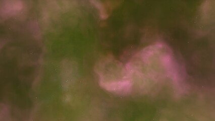 nebula gas cloud in deep outer space, science fiction illustrarion, colorful space background with stars 3d render	
