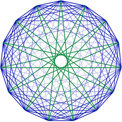 Pentadecagon (gradient)