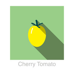 Cherry tomato Vegetables food flat icon vector illustration