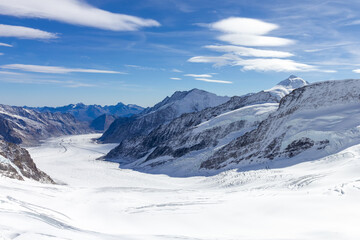 Fototapeta na wymiar Switzerland Jungfraujoch Mountain View
