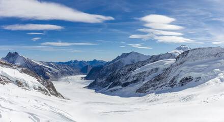 Fototapeta na wymiar Switzerland Jungfraujoch Mountain View