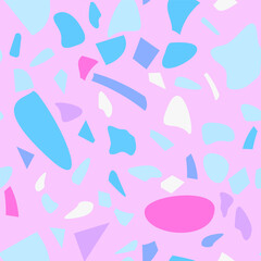 Terrazzo flooring vector seamless pattern. Graphic modern pattern.  Seamless vector background.