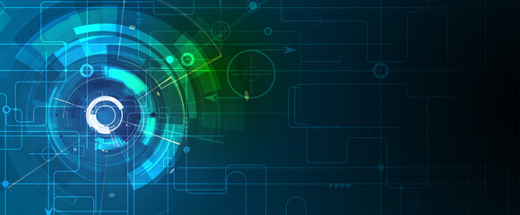 Technology data background, idea of global business solution