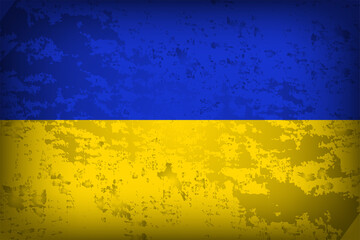 Ukraine Flag Brush Paint Vector
