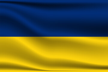 ukraina flag civil power vector Ukraine flag . Ukraina on a National symbol background. Waving Glorious Ukraine Flag - obrazy, fototapety, plakaty