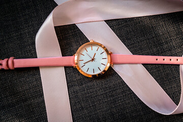 Pink watch as a gift