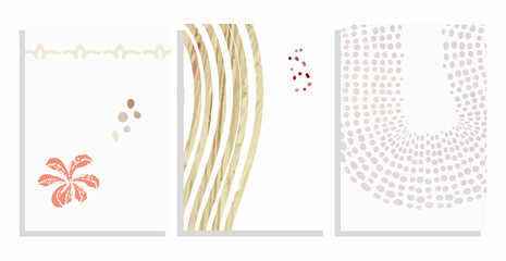 floral vector background covers set