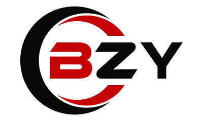 BZY swoosh logo design vector template | monogram logo | abstract logo | wordmark logo | lettermark logo | business logo | brand logo | flat logo.	
