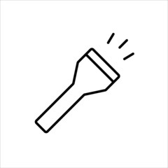 flashlight icon vector illustration symbol