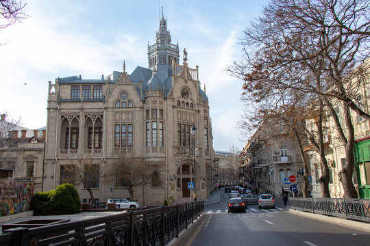 The Palace of Happiness. Historic building in the center of Baku. House-museum of Mukhtarov