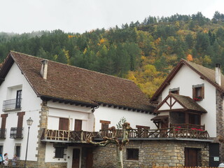 Ochagavia, pueblo ubicado en el pirineo navarro. España.